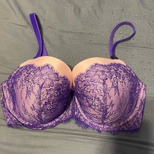 NWT Victoria’s Secret purple lace dream angels bra